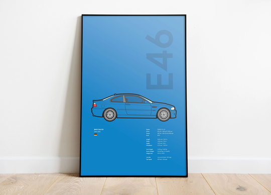 Bmw E46 M3 Print - 11x17