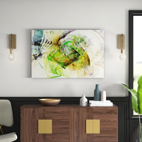 Enigma Abstract 1383 Graphic Art Print on Canvas