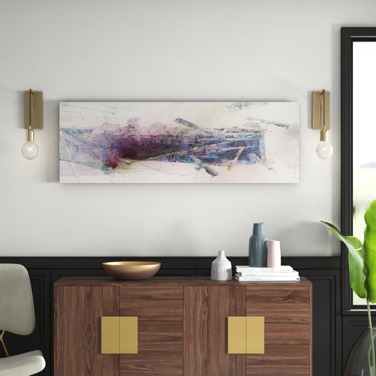 Enigma Panorama Abstract 1303 Graphic Art Print on Canvas
