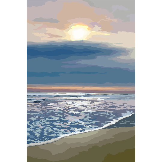 Drakes Island Beach - Wells Maine Graphic Art Print