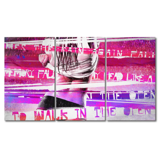 Rain 3 Piece Graphic Art on Canvas Set