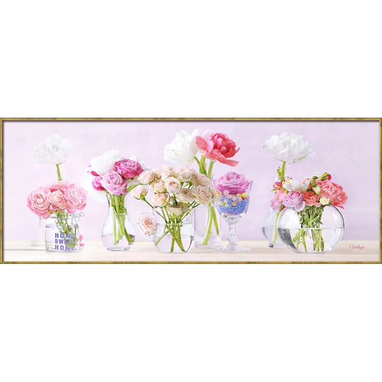 Flowers II Framed Graphic Art Print Poster