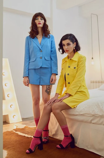 Mod Skirt, 60S Yellow Polka Dot 1960S Mini Skirt