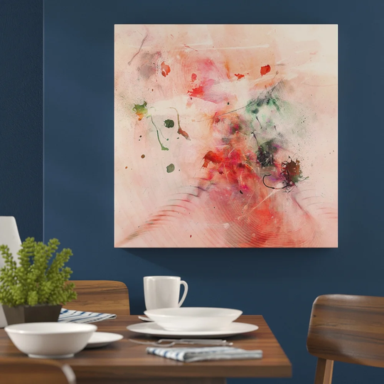 447 Abstract Graphic Art Print on Canvas