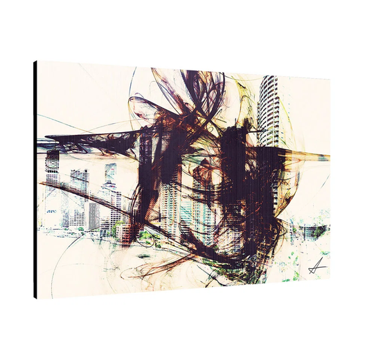 Enigma Abstract 330 Graphic Art Print on Canvas
