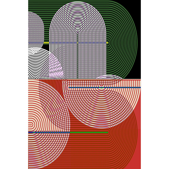 Graphic Colourful Shapes I by Sisa Jasper - Wrapped Canvas Graphic Art