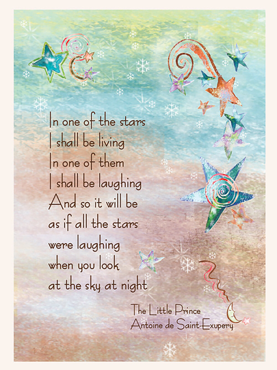 Sympathy Little Prince Of St. Exupery Card, Grief & Support Grief, Sorry For Your Loss