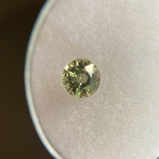 Gia Certified Colour Change Sapphire 0.76Ct Untreated Round Cut Unheated Rare