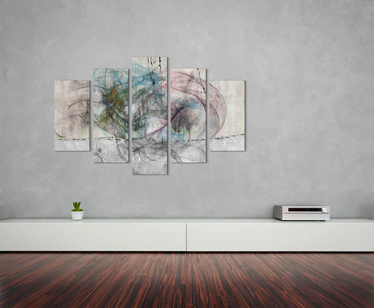Enigma Scultpure Abstract 1321 Graphic Art Print Multi-Piece Image on Canvas