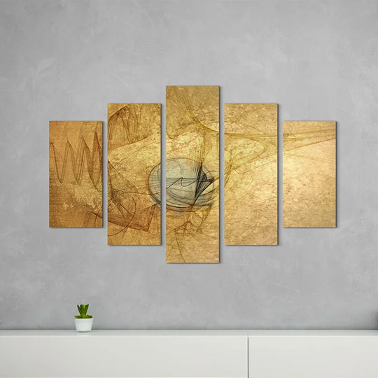 Enigma Sculpture Abstract 1073 Graphic Art Print Multi-Piece Image on Canvas