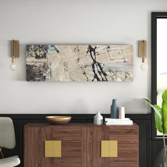 Enigma Panorama Abstract 518 Graphic Art Print on Canvas