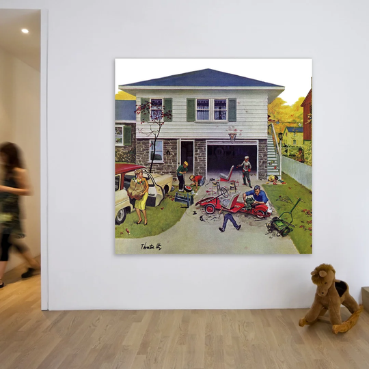 Ongoing Repair - Wrapped Canvas Graphic Art Print