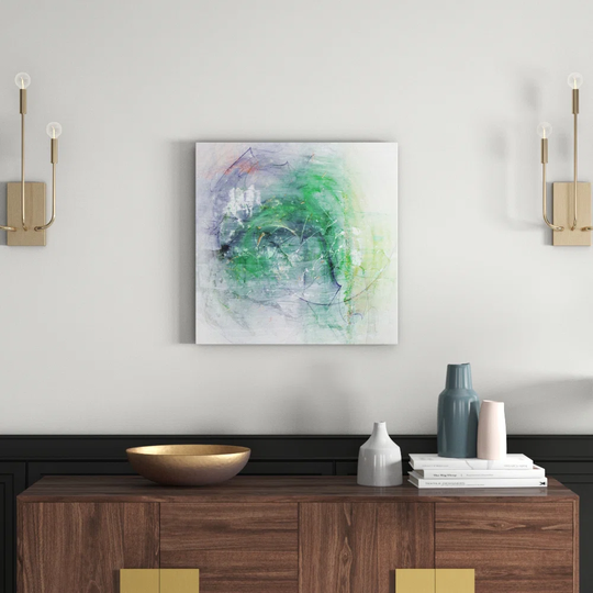 Enigma 1408 Abstract Graphic Art Print on Canvas