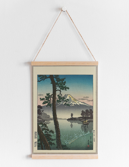 Traditional Japanese Art, Canvas, Woodblock, Calligraphy