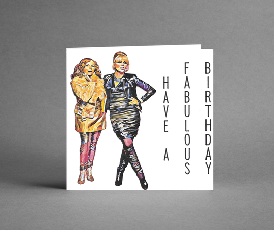 Personalised Absolutely Fabulous Patsy Eddie Birthday Card