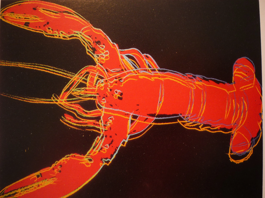 Warhol The Lobster- Graphic Art From The 1980S Framable Print - For Lobster Lovers Everywhere Maine To Washington