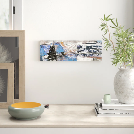 Panorama Abstract 539 Graphic Art Print on Canvas