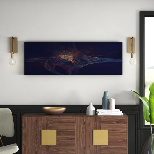 Enigma Panorama Abstract 1038 Graphic Art Print on Canvas