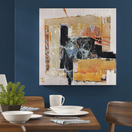 Abstract 1376 Graphic Art Print on Canvas
