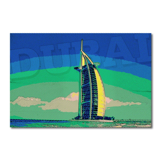 Dubai Graphic Art on Canvas