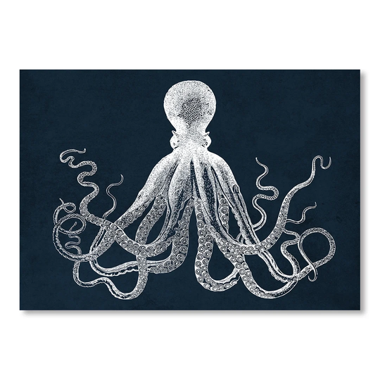 'Octopus Sea' - Unframed Graphic Art Print on Paper