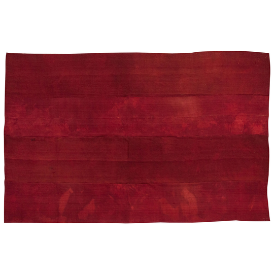 Red Kilim Rug, 235X360cm , Red Turkish Minimalist Modern Rug 7'9 X 11'10 Feet