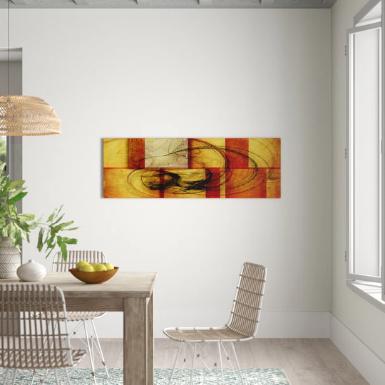 Enigma Panorama Abstract 078 Graphic Art Print on Canvas