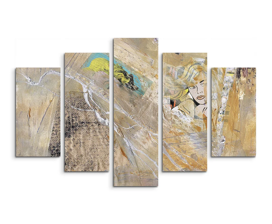 Enigma Abstract 596 Graphic Art Print Multi-Piece Image on Canvas