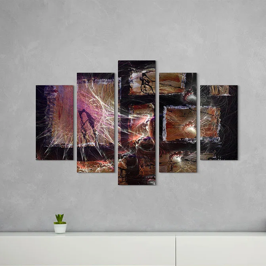 Enigma Abstract 1440 Graphic Art Print Multi-Piece Image on Canvas