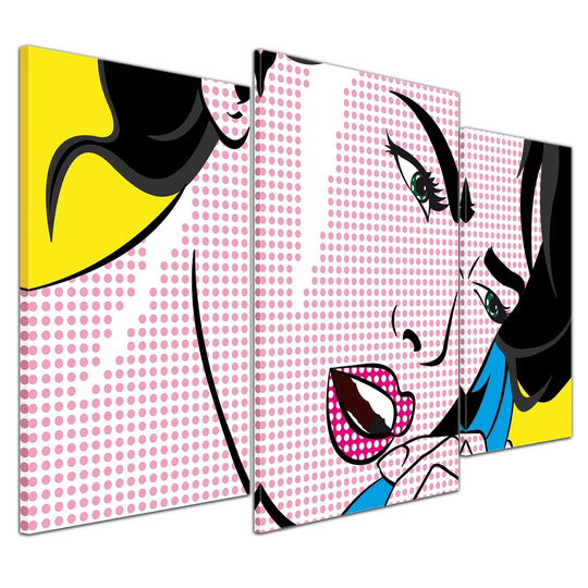 Pop 3-Piece Graphic Art on Canvas Set