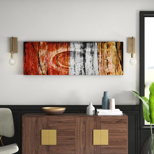 Abstract Panorama 1379 Graphic Art Print on Wrapped Canvas