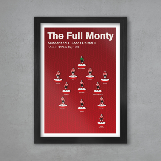 Sunderland 73 Fa Cup Final - Football Poster Print