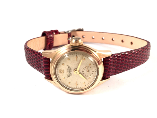 Rare Vintage Swiss Lady Watch Called Cortebert Sport. Made in Swiss, Petite Women Watch, Classic Dial & Round Case, Leather Strap