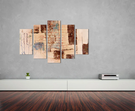 Enigma Scultpure Abstract 1335 Graphic Art Print Multi-Piece Image on Canvas