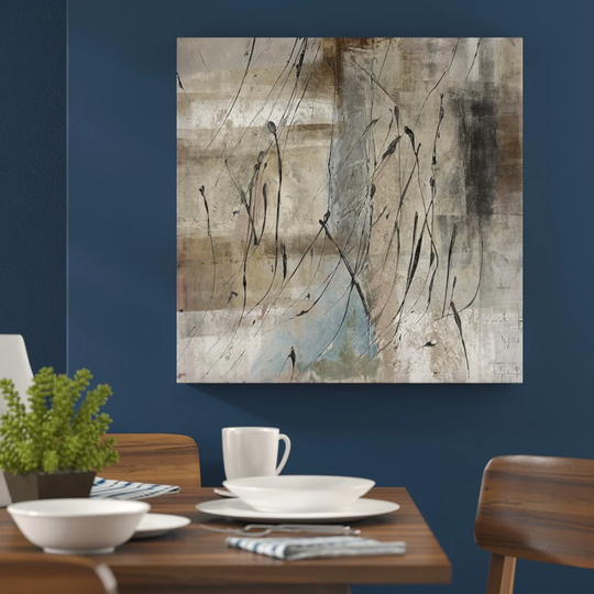 Abstract No. 722 Graphic Art Print on Canvas
