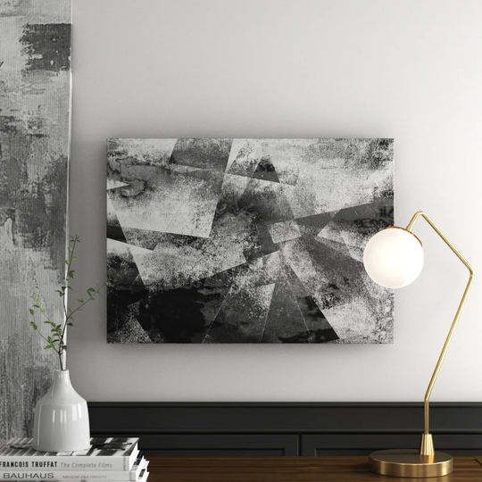 Abstract Watercolours Graphic Art Print on Canvas