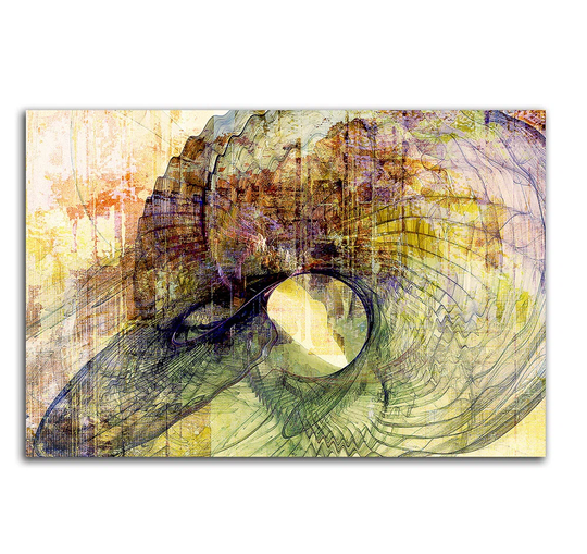 Enigma 459 Abstract Graphic Art Print on Canvas