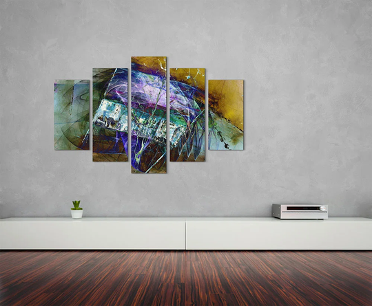 Enigma Scultpure Abstract 1332 Graphic Art Print Multi-Piece Image on Canvas