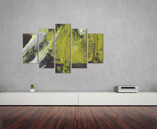 Enigma Abstract 894 Graphic Art Print Multi-Piece Image on Canvas