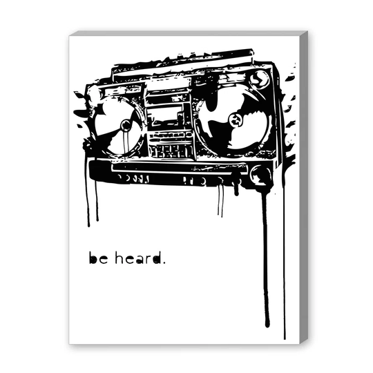 Be Heard by Matthew Schnepf - Unframed Graphic Art Print on Canvas