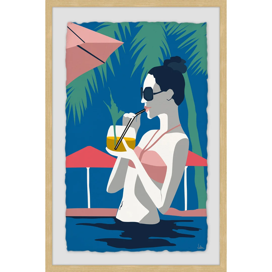 Enjoy the Cocktails by Julia Posokhova - Picture Frame Graphic Art Print on Paper