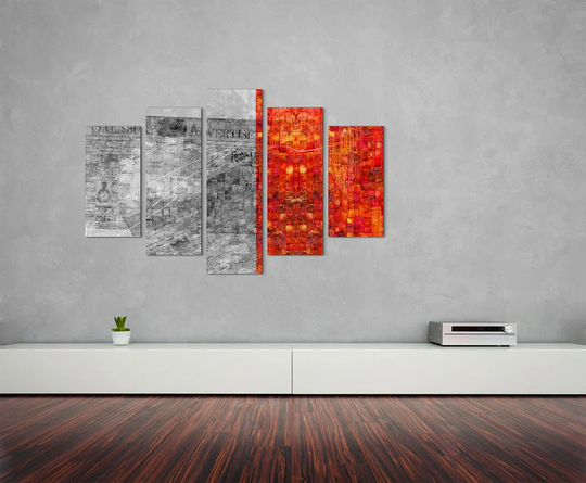 Enigma Abstract 686 Graphic Art Print Multi-Piece Image on Canvas