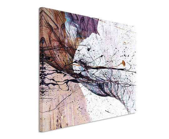 Abstract No. 1430 Graphic Art Print on Canvas
