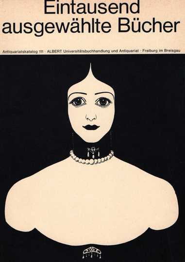 Original Jugendstil 1972 Vintage Art Nouveau Print Ex Libris Bookplate