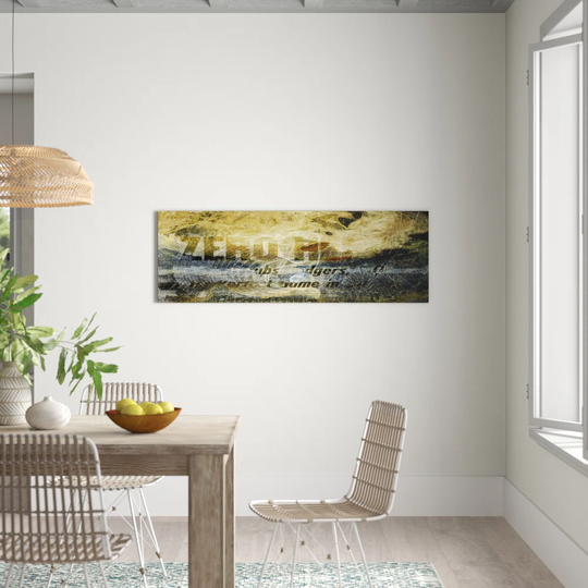 Enigma Panorama Abstract 1031 Graphic Art Print on Canvas