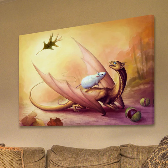 Autumn Drake by Jonas Jödicke - Wrapped Canvas Graphic Art Print