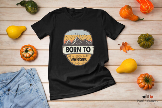 Born To Wander Americas National Parks Vintage T-Shirt, Mountains Shirt, Hiker Trip Natural Wilderness Nature Shirt