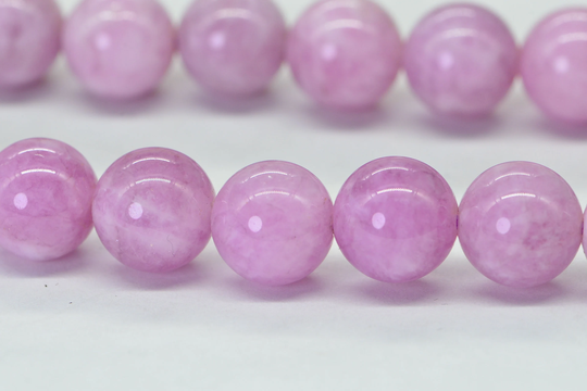 10mm Kunzite Jade Round Beads Pink Purple Natural