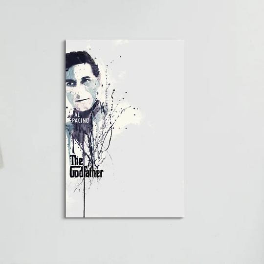 Enigma The God Father Al Pacino Graphic Art Print on Canvas