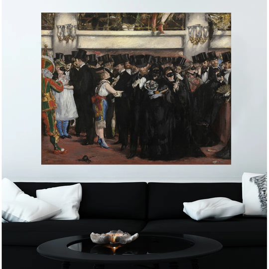 Masked Ball at the Opera by Edouard Manet Wrapped Canvas Graphic Art
